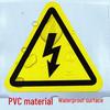 Waterproof Electrical Shock Warning Stickers - 35mm/60mm/80mm Sizes, Suitable for Mechanical Equipment.