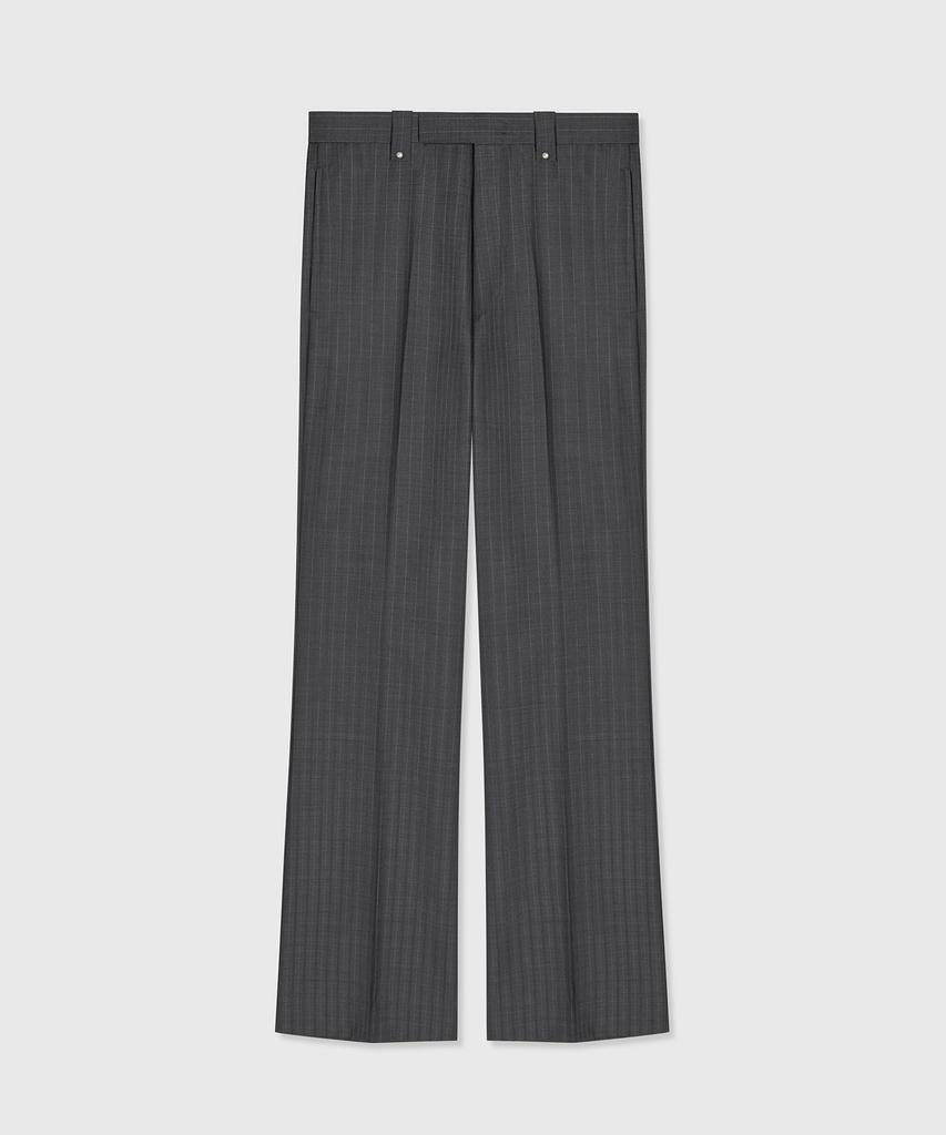 TAILLE Carnaby Flared Wool Trousers Gray Multi