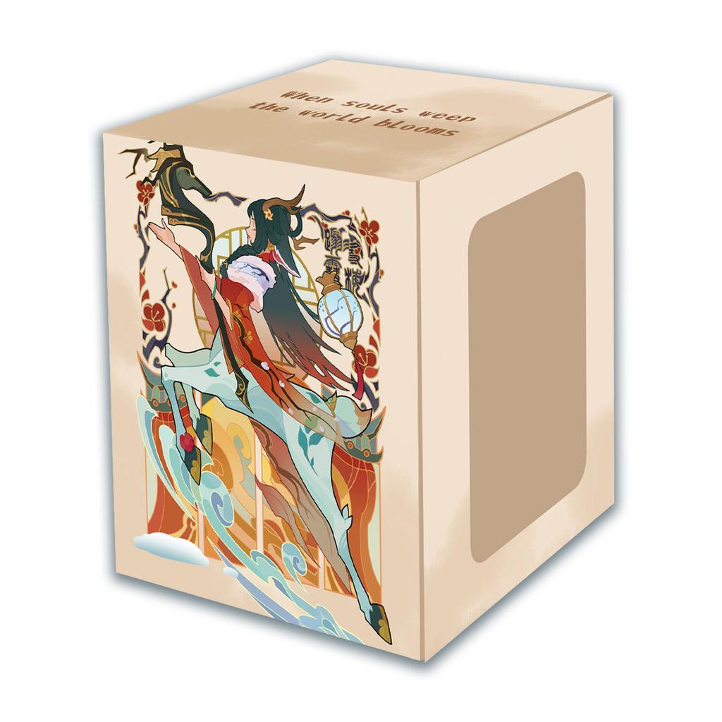 Suitable for TCG PTCG Riftbound Diana Magnetic Leather Board Game Card Box 11x9x9cm OPCG DTCG Game Collection Card Storage Box