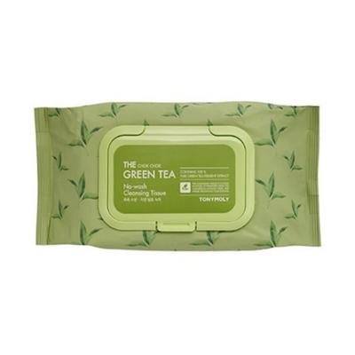 Tony Moly The Chok Chok Green Tea No-Wash Cleansing Tissue (100 Sheets)