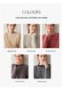 Women's Cashmere Striped Round Neck Sweater - 2026 Autumn/Winter Collection, Loose Fit, Gentle Style, Slimming, Warm Base Layer