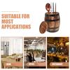 Carbonized Wood Utensil Holder Vintage Style Rustic Kitchen Tabletop Storage Bucket Cutlery Organizer Fork Spoon Chopsticks