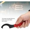 Locknut Wrench, Castle Nut Wrench, Coilover Spanner Wrench C Shape Shock Spanner Wrench High Carbon Steel Hook Wrench Tools for Suspension System and