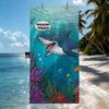 Interesting Cartoon Shark Tralalero Tralala Quick Drying Beach Towels Are Suitable For Swimming Pools Camping Yoga And The Gym