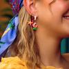 Starfish Charms Ear Buckle Lip Hoop Earrings Simple Enamel Fish Earrings  Party