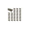 Japanese-made antique-style stainless steel card stand, set of 40, silver.