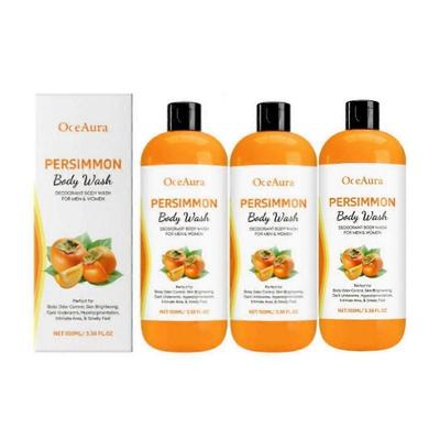 Persimmon Scented Body Wash for Adults & Seniors, Long-Lasting Fragrance, Odor Control, Gentle Moisturizing Less