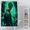 Shower Anime For L-Luffys Curtain Waterproof Polyester Fabric Paint Colorful Bath Curtains Home Bathroom Decor Curtain With Hook