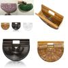 Traditional Handmade Bamboo Womens Shoulder Bag With Practical Size And Elegant Appearance