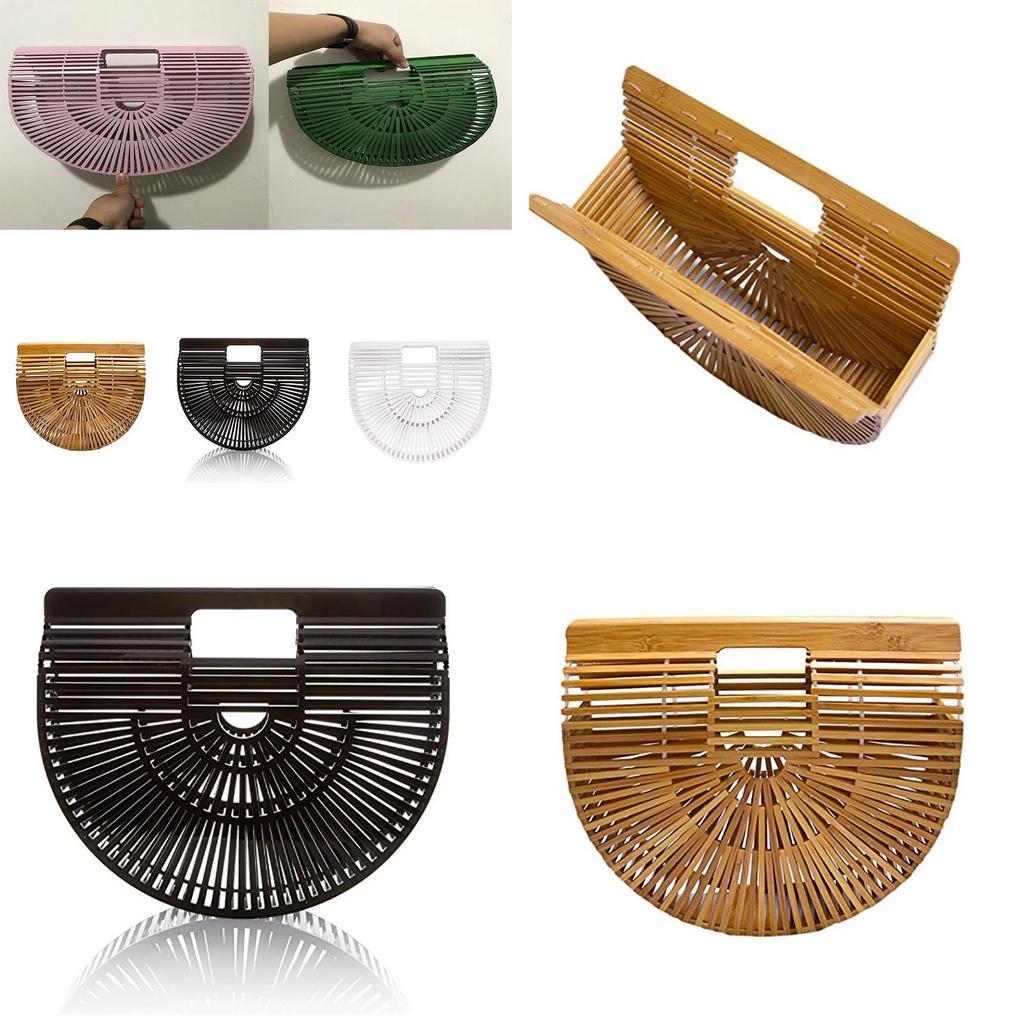 Traditional Handmade Bamboo Womens Shoulder Bag With Practical Size And Elegant Appearance