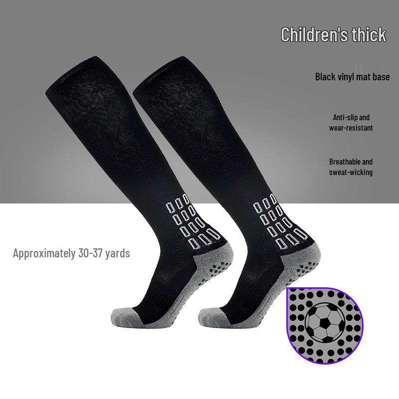Unisex Non-Slip Shock-Absorbing Football Socks for Men and Children - Thickened Long Sport Socks