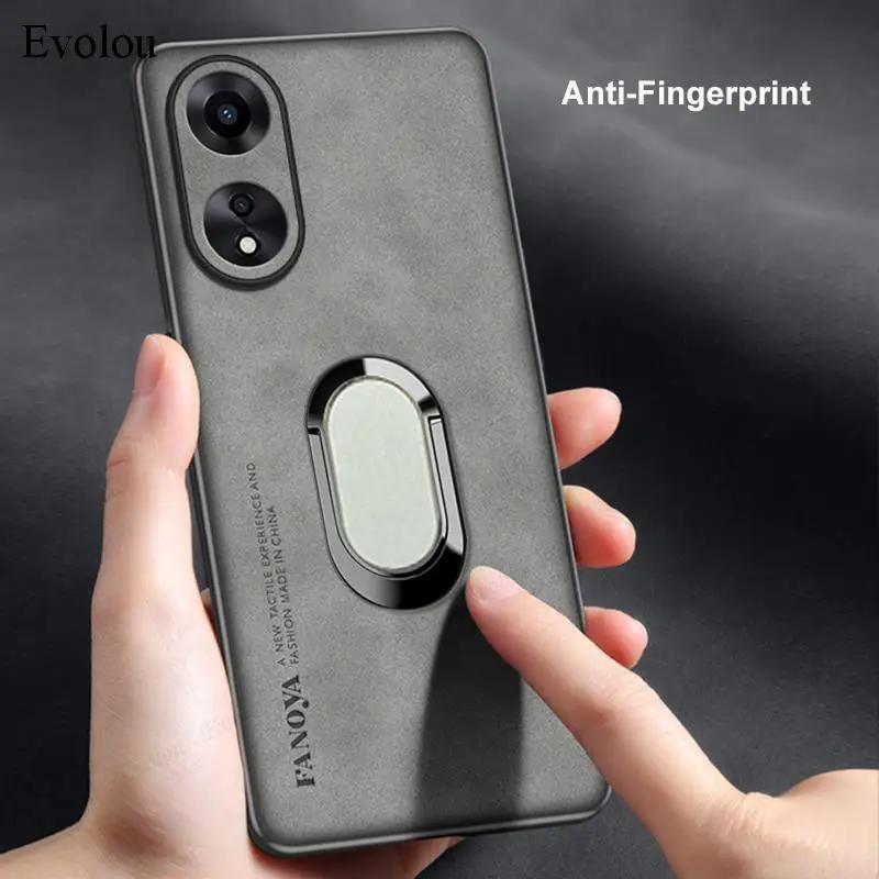 For Xiaomi 14T Pro Sheepskin Leather Magnetic Ring Stand Case For Mi 15 Ultra 13T Soft Silicon Lens Protection Shockproof Cover
