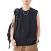 260g Heavy Vest Mens Round Neck Relaxed Fit Sleeveless T-shirt In Summer Updated Versatile Print
