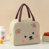 Cartoon Animals Pattern Thermal Lunch Bags Waterproof Lunch Box Handbag Tote Lunchbox Bag  Children