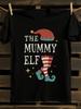 Funny Christmas The Mummy Elf Graphic Tshirt