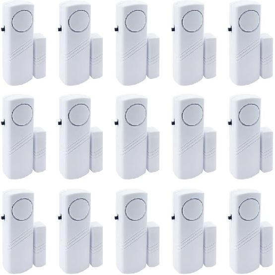 Door Window Alarm, 90DB Door Alarms for Kids Safety, Wireless Sensor Door Window Burglar Alarm-Window Pool Alarms for Home, 3 Pack