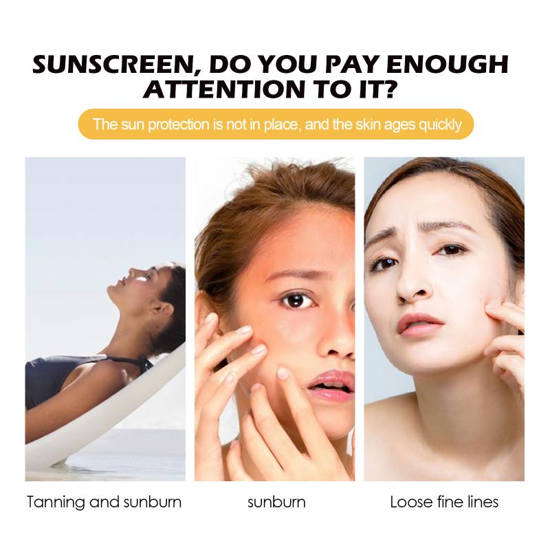 Ginseng Moisturizing Sunscreen Spf 50 Prevent Tanning Repair Sunburn Oil Control Resist Melanin Antioxidant Uv Resistant Cream