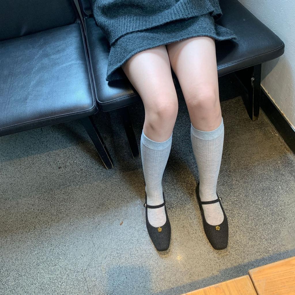 2025 Autumn French Retro Mary Jane Shoes Women's Versatile Low-heeled Single Shoes Light Mouth Small Square Head