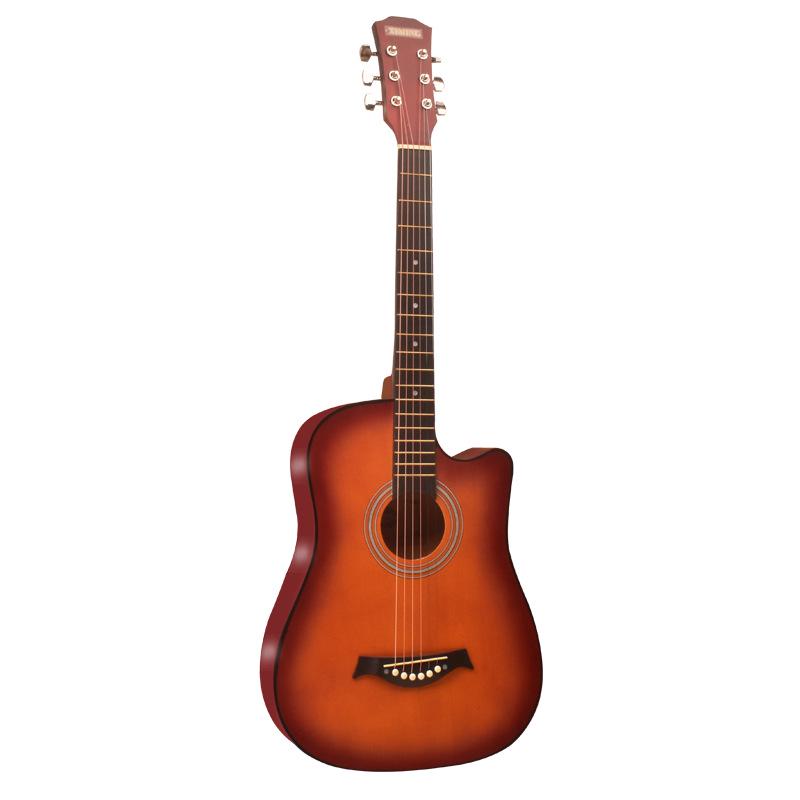 38/41-Inch Beginner Folk Guitar for Boys, Girls, and Students – Entry-Level Wooden Musical Instrument