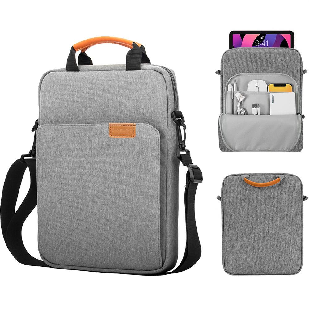 

TS JYL laptop bag,iPad Bag 10/11-inch Handheld Crossbody Stitched Waterproof Portable Storage Bag 9.7-11 inches [universal for tablets] серый