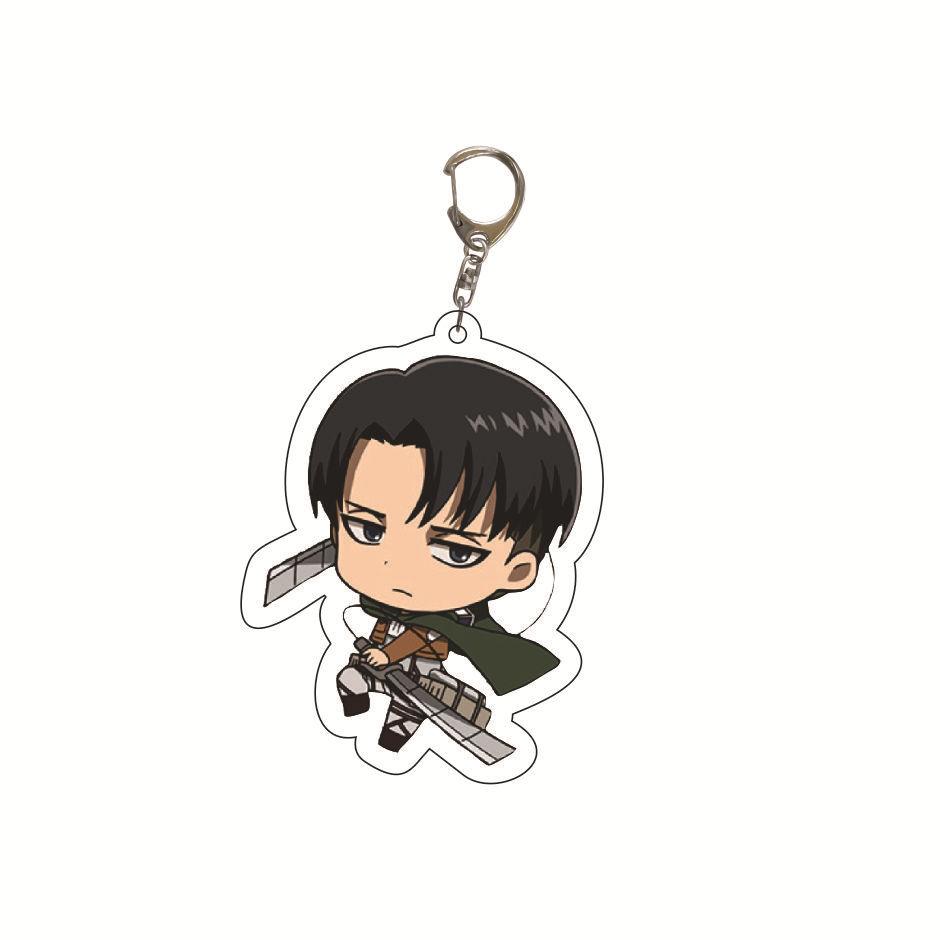 Attack on Titan Key Ring Acrylic Key Ring Custom Logo Print Creative Backpack Accessory Stock Available High Quality