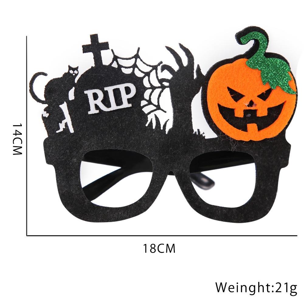 Spider Halloween Eyeglasses Web Zombie Head Ghost Cartoon Style Props Christmas
