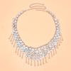 Multilayer Wide Waist Chain Elegant Tassels Waistband Fashionable Body Chain for Stylish Outfits