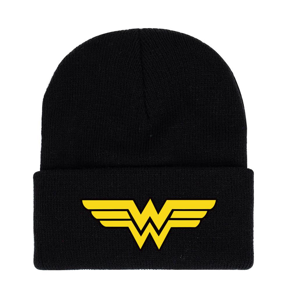 

Spiderman Knit Batman Thermal Rolled Brim Winter Hat For Adults Fans Black 8