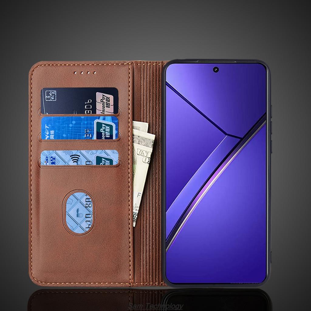 Magnetic attraction Leather Case for OPPO Realme Neo 7 / Realme Neo7 6.8" Holster Flip Cover Case Wallet Bags Capa Fundas Coque