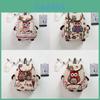 Owl Canvas Backpack With Drawstring Closure For Casual Daily Use
