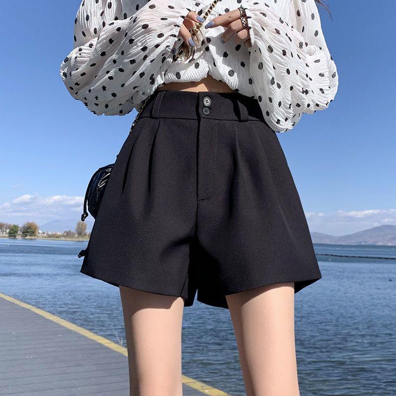 Women s 2026 High-Waisted A-Line Korean Style Slimming Casual Shorts S 40-47.5 kg