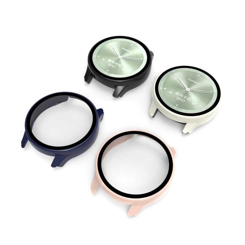 Protect Cover For Move Trend Waterproof Screen Protector-Shell Frame Smartwatch One-piece Housing Glass Film Accessories