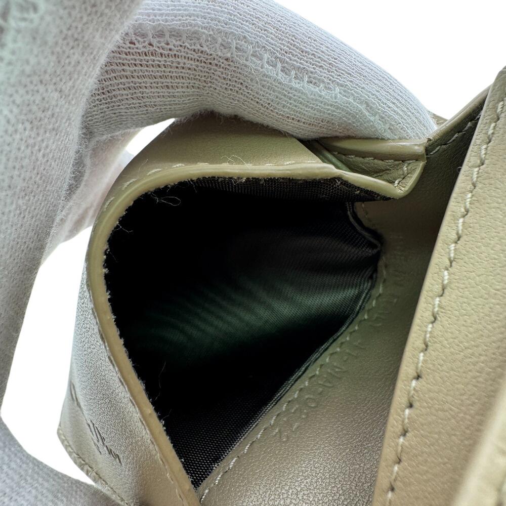 Dior Canage leather Lady Dior Bifold Wallet Brown leather Women Used