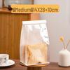 Transparent Self-Sealing Toast Bread Bags with Twist Ties
