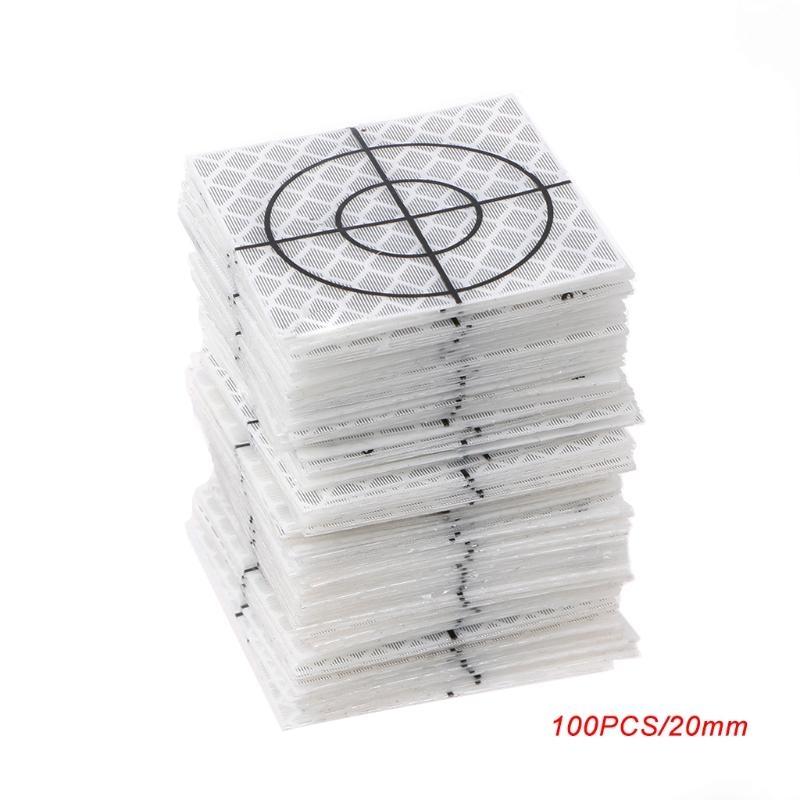 652F 100 Pcs Reflector Sheet Reflective Tape Target Total Station 20/30/40/50/60mm