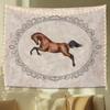 Vintage Horse Tapestry  Running Stallion Wall Art Classic Animal Decor for Bedroom Nursery Living Room Dorm 50x60 Inches