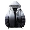 Down Jacket Men's Short Winter White Duck Down Student Warm Hooded Jacket Outdoor Hiking Jacket Jacket