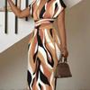 Women Print Dress Sexy V-Neck Bat Sleeve Ruffl Flowers Print Bohemian Beach Sundress Ladies Loose Summer Vacation Mini Dresses