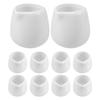 NUOLUX Milk Pitcher, Coffee Creamer, Milk Jug, Mini Ceramic, 10-Piece Set, Sauce Pot, Cup, Ceramic, White, Small Milk Pot