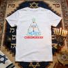 Merry Chrismukkah Happy Hanukkah TShirt Women Unisex Casual Cotton Graphic T Shirts Jewish Festival Shortsleev