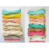 Colourful 1mm-2mm Cotton Twine Cords Macrame Rope String Thread Packing Decoration DIY