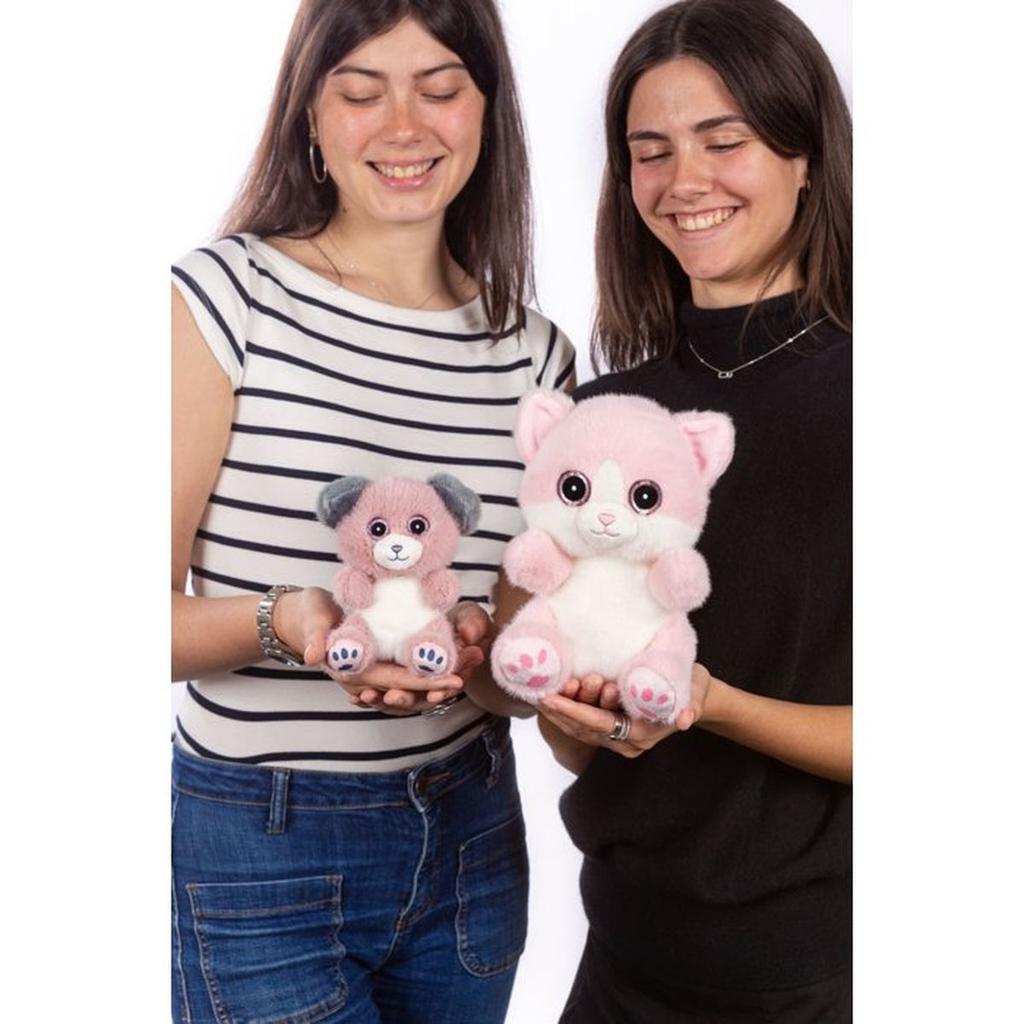 Peluche - Peluche Chat PINKY Cutydoos rose poudré – 23 cm