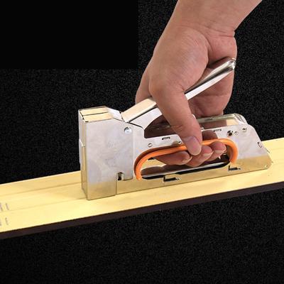 Pistole sparachiodi con graffette, utensili per mobili pesanti, utensili manuali in acciaio inossidabile per legno, utensili manuali per fai da te con graffette