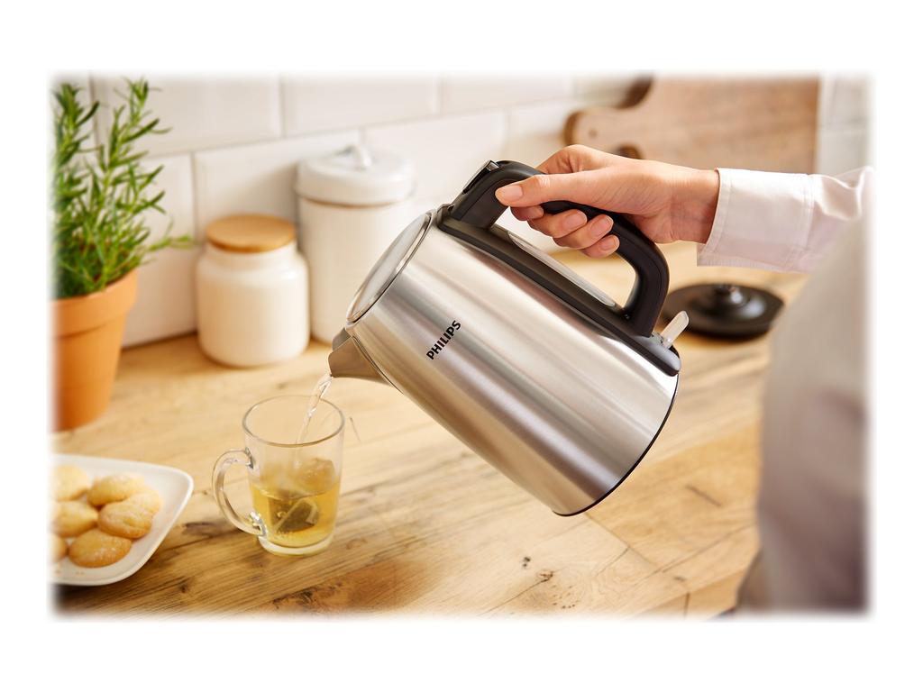 Philips | Czajnik | HD9351/90 | Elektryczny | 2200 W | 1,7 L | Stal Nierdzewna | Podstawa Obrotowa 360° | Stal Nierdzewna