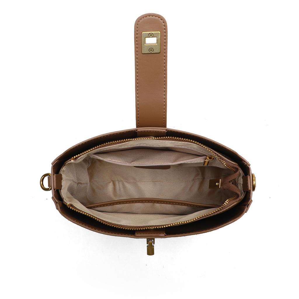 New Autumn and Winter Saddle Bag Crossbody Bag High-end Suede Casual Retro Shoulder Bag