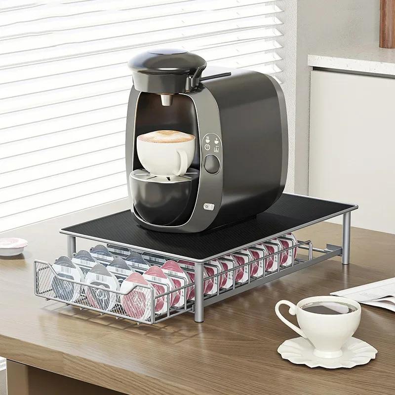 Coffee Capsules Drawer for Tassim 60 Capsules Organizer Coffee Pod Holder Rack Storage Drawer Shelves Coffeeware Accessories