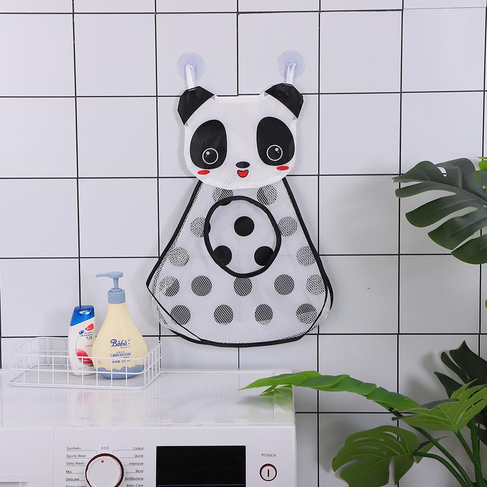 Kids’ Bathroom Mesh Storage Hanging Bag with Suction Cups, Portable Organizer for Bath Toys & Shower Sundries.