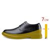 Men Dress Shoes Elevator Shoes Platform Breathable Casual Business Luxury Genuine Leather Soft Heightening Shoes 7CM Taller Male