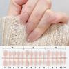 150pcs Fashion Glossy Finish Fake Nails Natural Short Almond Nail Tips Gradient Nude Full Cover Nails Daily Wear