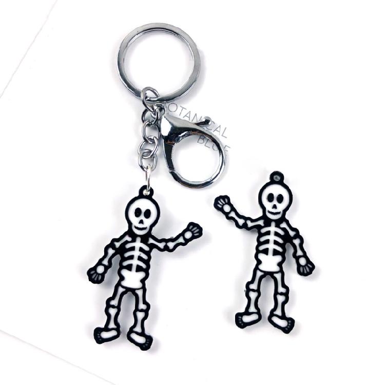 Human Skeleton Earrings Silicone Mold Crystal Epoxy Decorative Pendants Mold